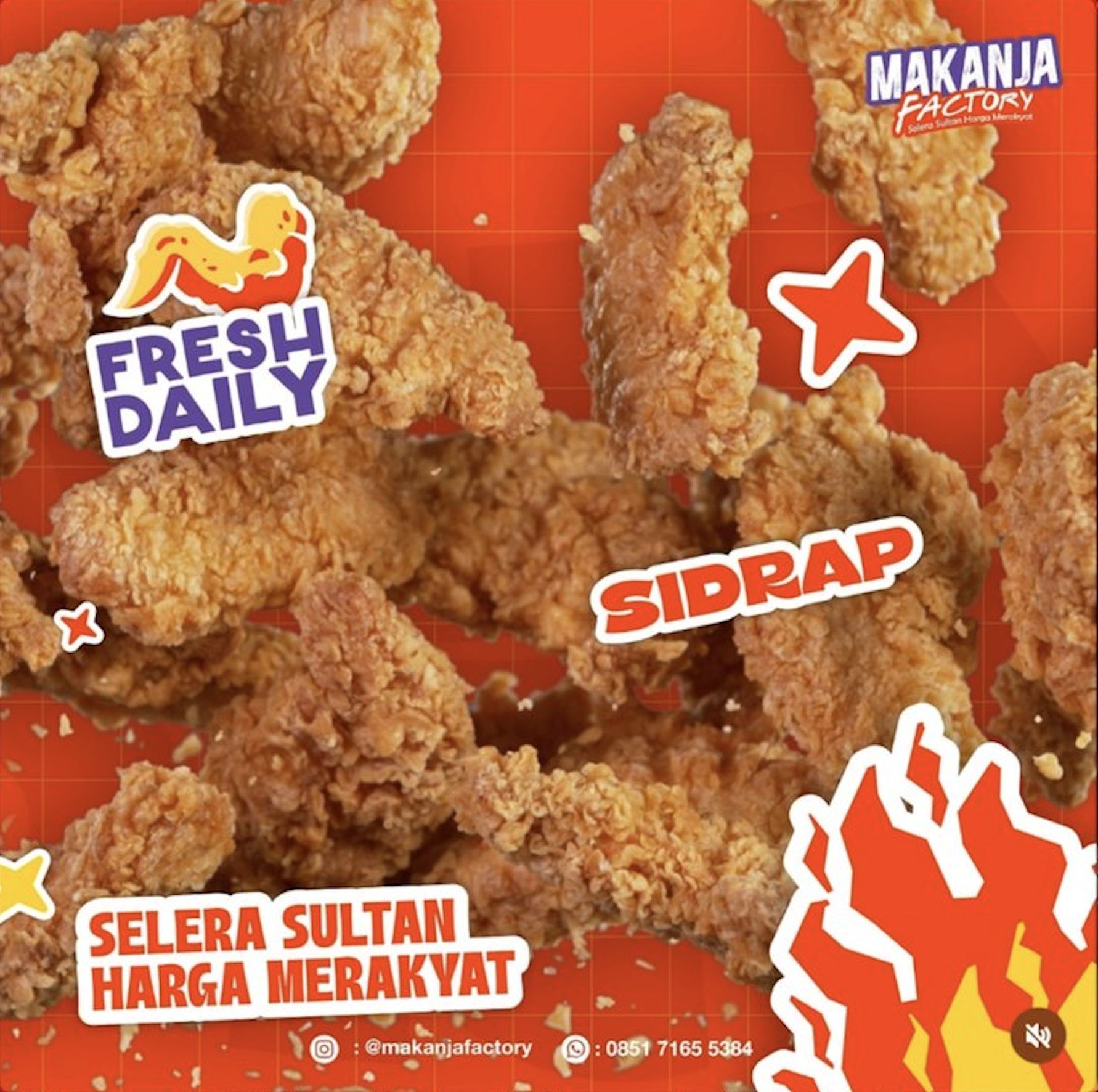 Ayam crispy fresh daily outlet Sidrap — Selera Sultan Harga Merakyat